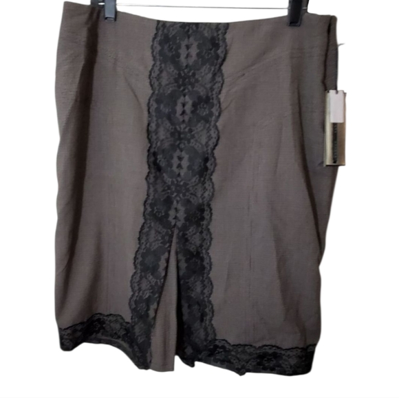 RENUAR lace and tweed steampunk Victorian skirt plus‎ size 14 new!!!! - Picture 1 of 6